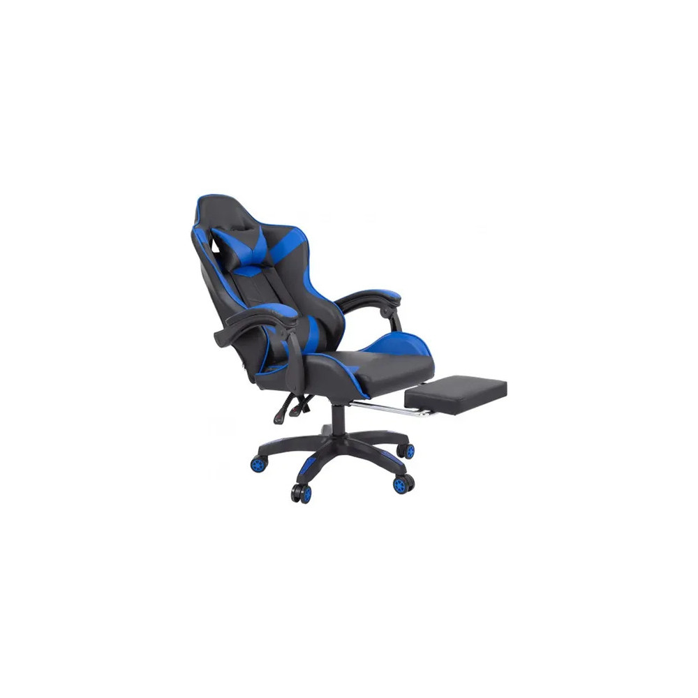 SILLA DE JUEGO POTENZZA CON APOYA PIES COLOR BLUE