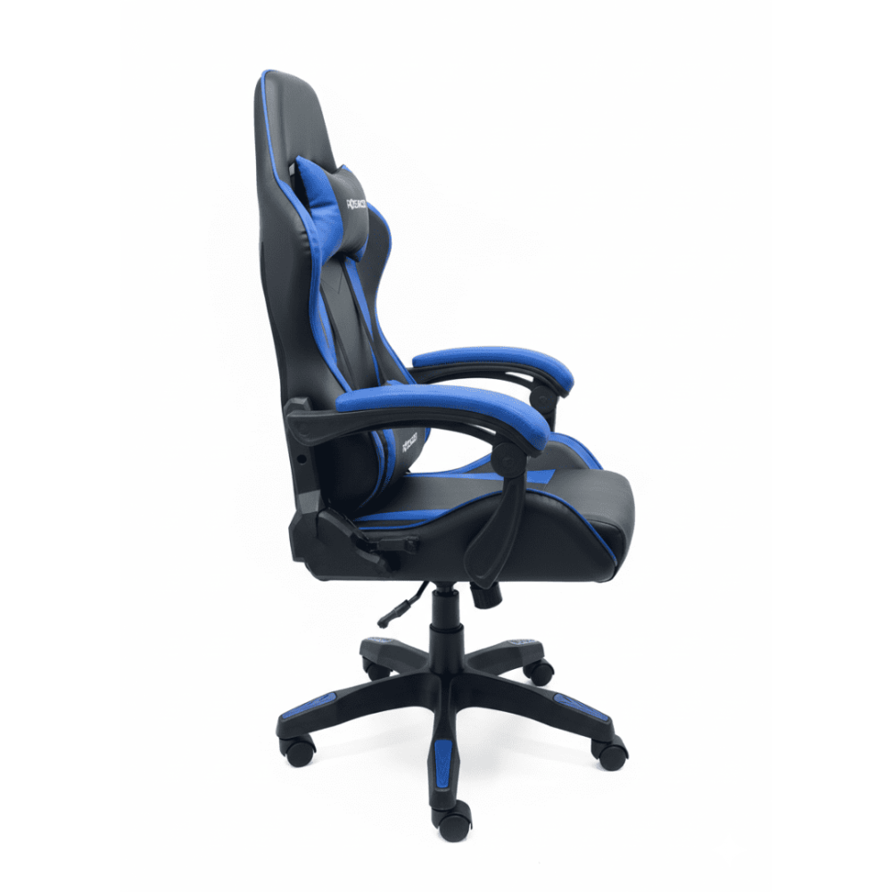 SILLA DE JUEGO POTENZZA AZUL CON APOYA PIES LUCES RGB