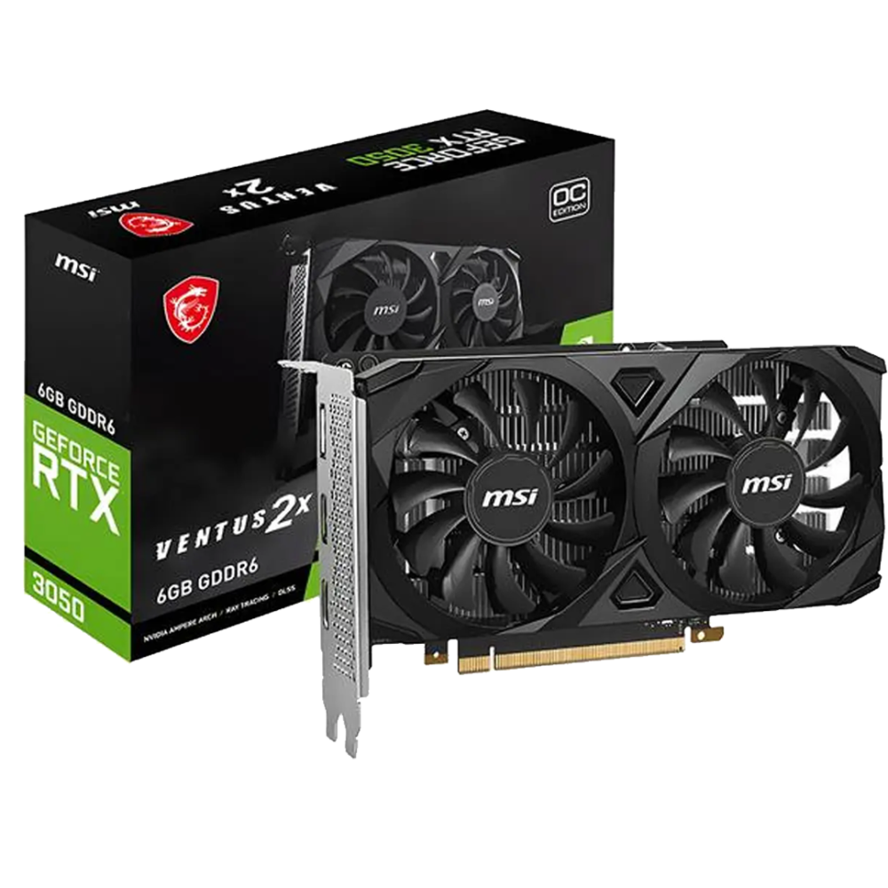 TARJETA VIDEO MSI VENTUS RTX-3050 6GB 2X