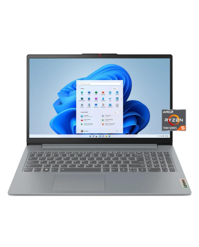 LAPTOP LENOVO 82XQ00RTUS / PROCESADOR AMD RYZEN 5-7520U / 8GB RAM / 512GB SSD / PANTALLA 15.6"FHD TACTIL / WIN 11 / ARTIC GREY