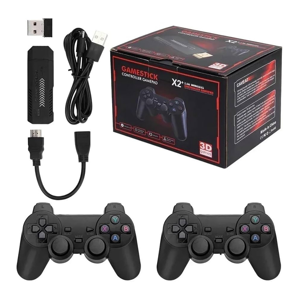 GAME STICK X2 PLUS + GAMEPAD 2.4 WIRELESS  15-02-005
