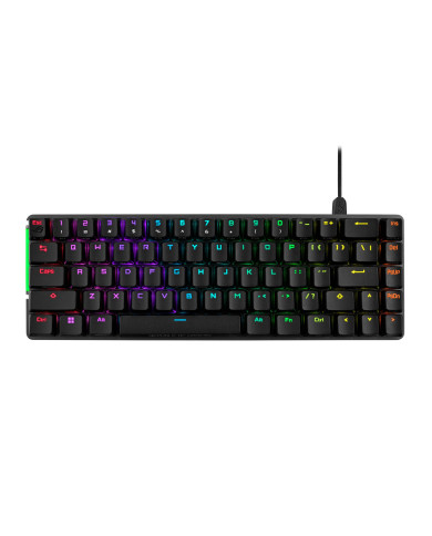 TECLADO MECANICO ASUS ROG FALCHION ACE 65% SW ROG NX RED RGB PBT USB 2.0 TYPE-C