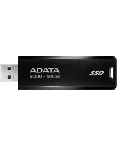 DISCO DURO ADATA 500GB SC610 NEGRO EXT USB 3.2 TIPO-C P&GO PS5/XBOX / SC610-500G-CBK/RD