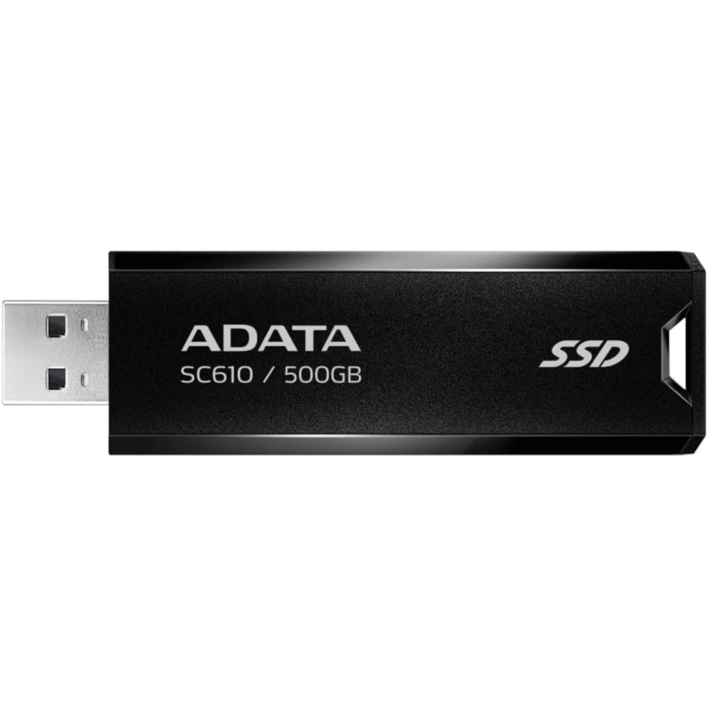 DISCO DURO ADATA 500GB SC610 NEGRO EXT USB 3.2 TIPO-C P&GO PS5/XBOX / SC610-500G-CBK/RD
