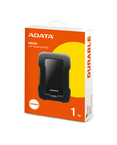 DISCO EXTERNO ADATA 1 TB HD330 NEGRO 2,5" USB 3,1 DURABLE