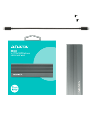 ENCLOSURE ADATA EC680 M.2 PCIe SSD USB3.2  GEN2 TYPE-C / EC680-CCGY