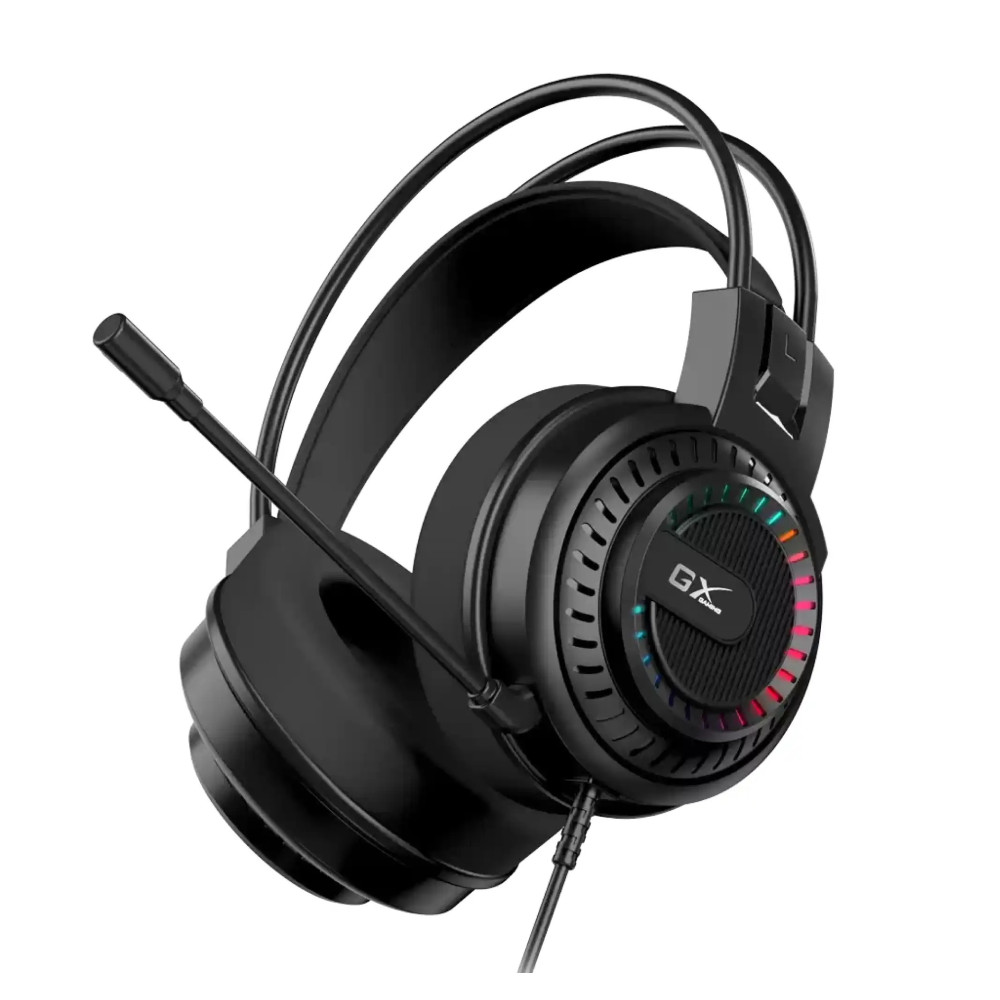 HEADSET GENIUS HS-GX570U GAMING USB NEGRO RGB LED