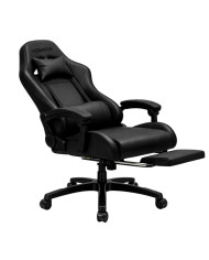 SILLA DE JUEGO POTENZZA CON APOYA PIES COLOR BLACK