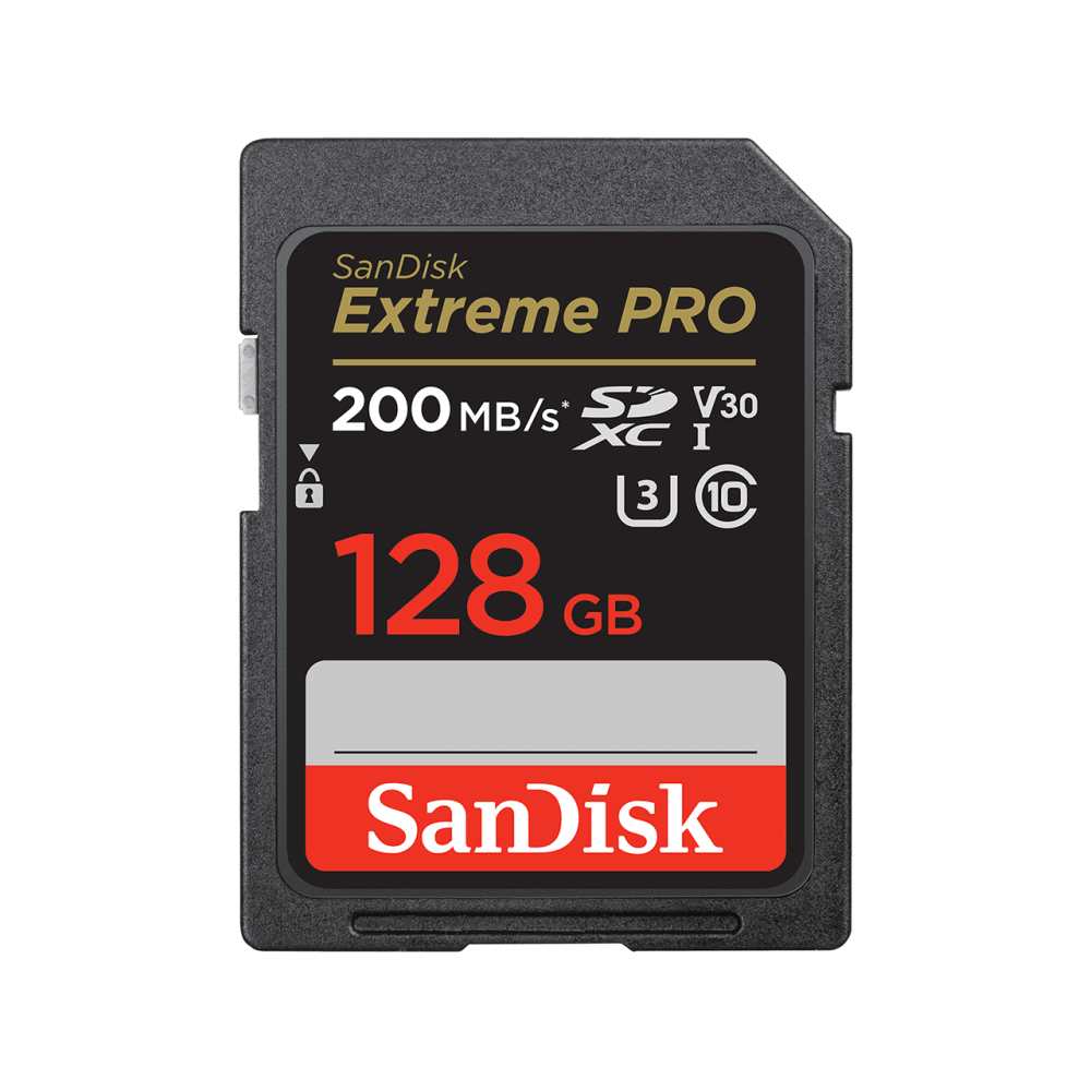 MEMORIA SD SANDISK 128GB EXTREME PRO SDXC 200MBS V30