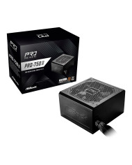 FUENTE DE PODER ASROCK 750W PRO-750B 80P BRONCE V2 ATX3,1 / 90-UXR075-BNUAC2