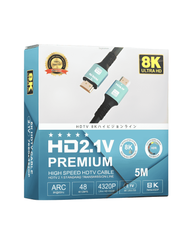 CABLE HDMI A HDMI 5METROS 8K ULTRA HD PREMIUM