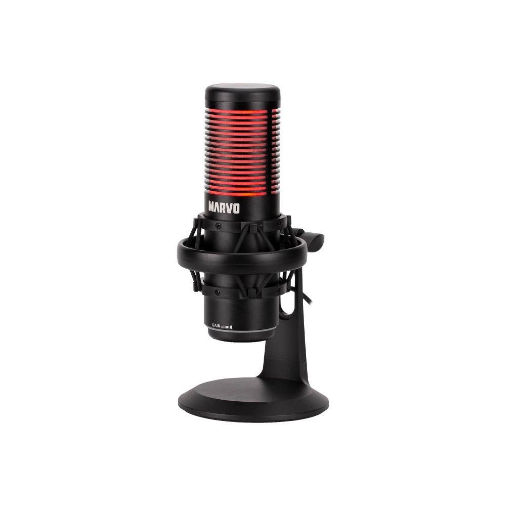 MICROFONO MARVO MIC-07 BK BLAST 60 RGB USB NOISE REDUTION / MIC1001