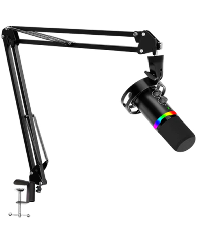 MICROFONO GAMING REDRAGON SOLARA GM307 NEGRO RGB USB XLR / 18-02-069