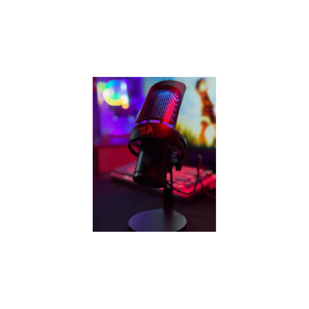 MICROFONO GAMING REDRAGON FENRIS GM301 NEGRO RGB / 18-02-066