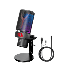 MICROFONO GAMING REDRAGON FENRIS GM301 NEGRO RGB / 18-02-066