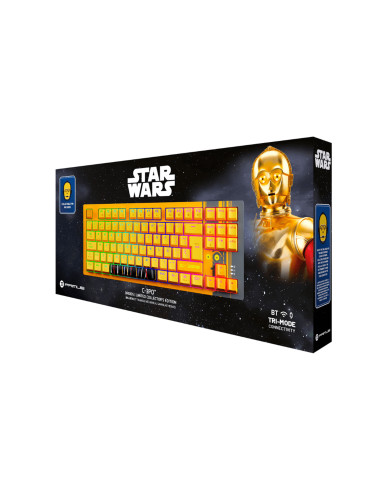 TECLADO MECANICO PRIMUS C-3PO BALLISTA82T TRI-MODE RED-SWITCH RGB ES COMPACT EDICION LIMITADA