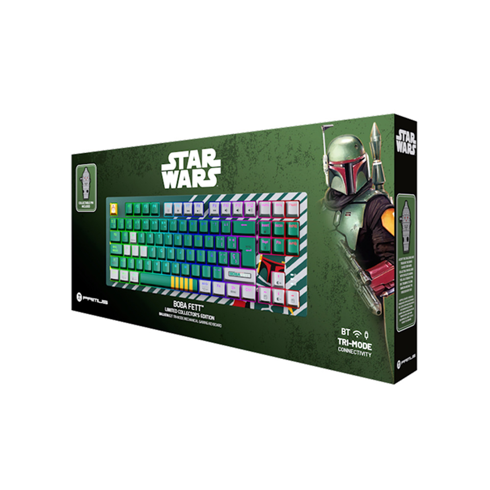 TECLADO MECANICO PRIMUS BOBA-FETT BALLISTA82T TRI-MODE RED-SWITCH RGB ES COMPACT EDICION LIMITADA