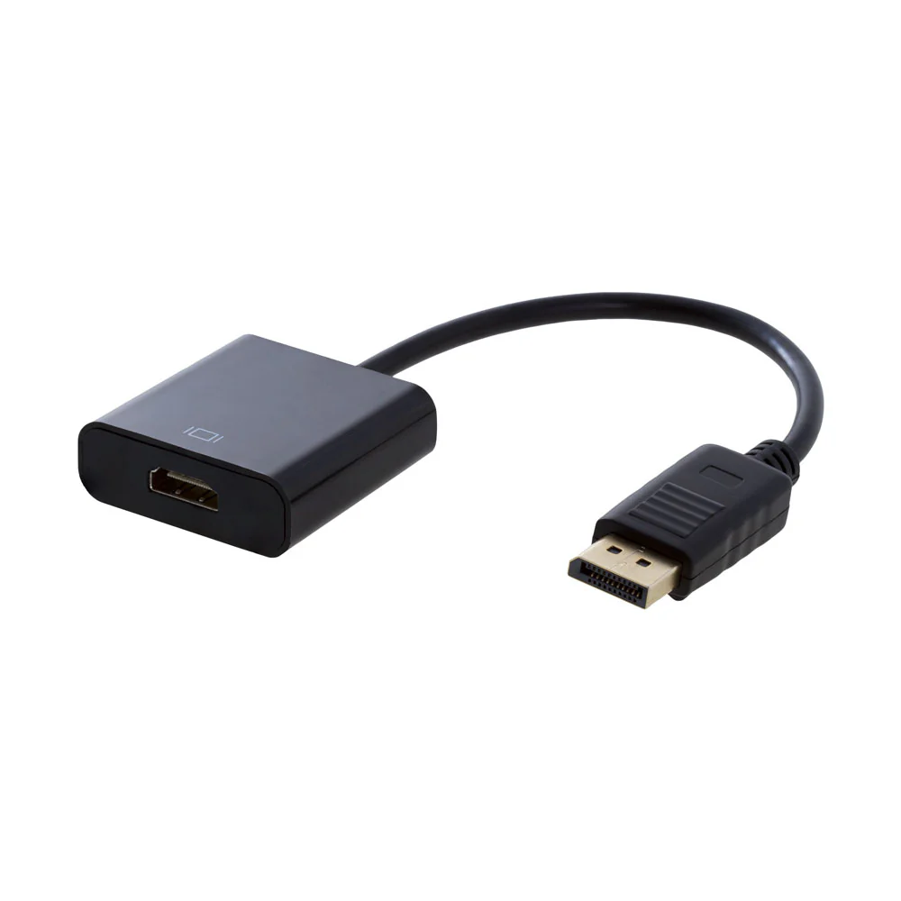 ADAPTADOR DISPLAY PORT A HDMI ARGOM ARG-CB-0059 15CM CABLE NEGRO