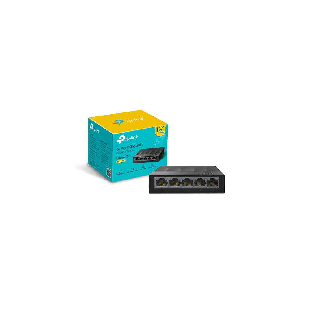 SWITCH TP-LINK LS1005G 5-PUERTOS GIGABIT 10/100Mbps +200MBPS LITEWARE / 1700000475