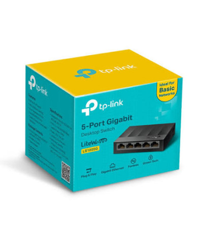 SWITCH TP-LINK LS1005G 5-PUERTOS GIGABIT 10/100Mbps +200MBPS LITEWARE / 1700000475