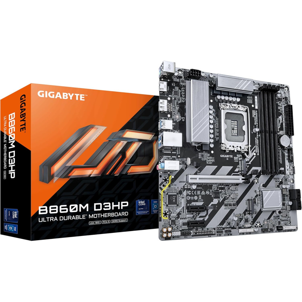MAINBOARD GIGABYTE B860M D3HP LGA1851 4xDDR5 ATX  PCIe5 ULTRA_SUPPORT / 9MB86M3HP-00-G11