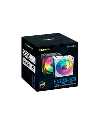VENTILADOR KIT GAMEMAX 3-EN-1 FN12A-S31 3x120MM ARGB 4PIN PWM AURA