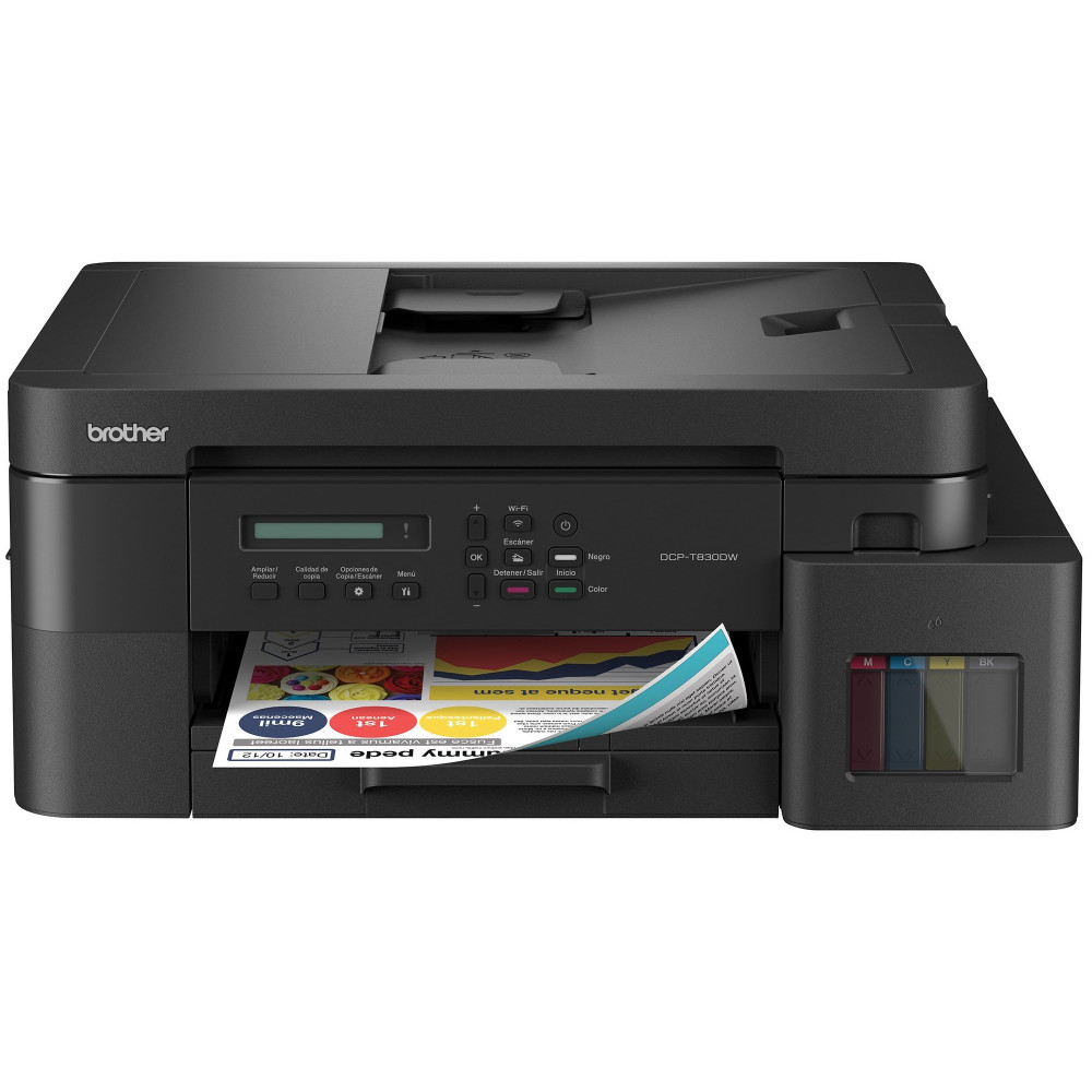 IMPRESORA BROTHER T830DW WIFI DUPLEX ADF MULTIFUNCION  IMPRIME COPIA ESCANEA