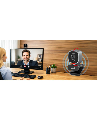 CAMARA WEB GENIUS FACECAM 2010 FHD 1080P 360GRADOS USB-A / USB-C WEBCAM