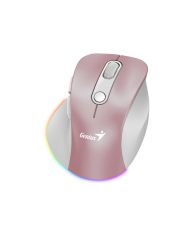 MOUSE INALAMBRICO ROSADO GENIUS ERGO 9000S PRO PINK WIRELESS BLUETOOTH RECARGABLE
