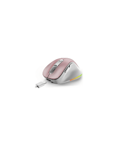 MOUSE INALAMBRICO ROSADO GENIUS ERGO 9000S PRO PINK WIRELESS BLUETOOTH RECARGABLE
