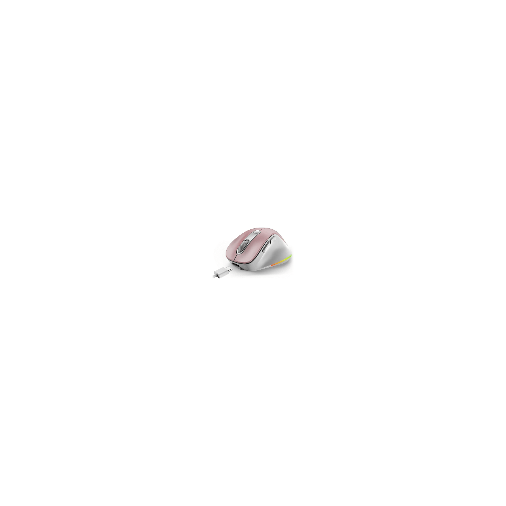 MOUSE INALAMBRICO ROSADO GENIUS ERGO 9000S PRO PINK WIRELESS BLUETOOTH RECARGABLE