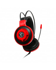 HEADSET MSI DS501 GAMING 40MM MIC VOL 3.5MM ROJO/NEGRO