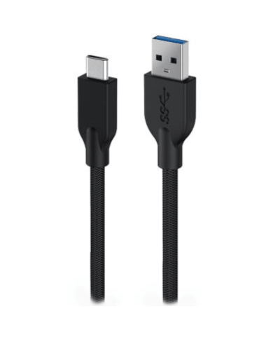 CABLE USB CARGA RAPIDA TIPO-USB a USB-C / NYLON TRENZADO
