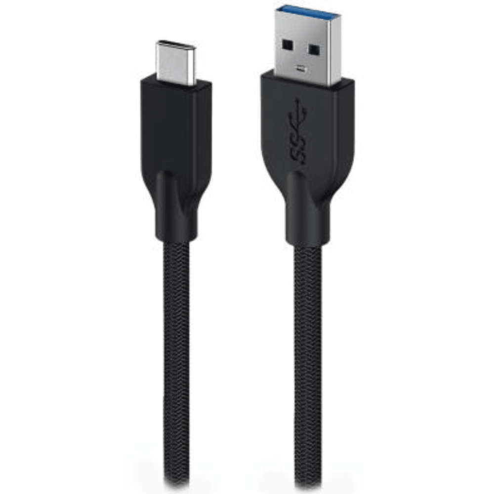 CABLE USB CARGA RAPIDA TIPO-USB a USB-C / NYLON TRENZADO