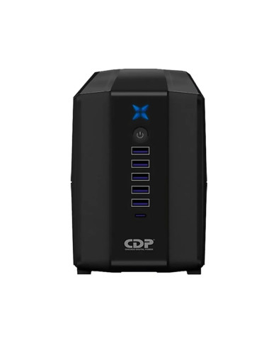 UPS INTERACTIVA 750VA CDP R-UPR758 375WATTS  8-TOMAS 120VAC
