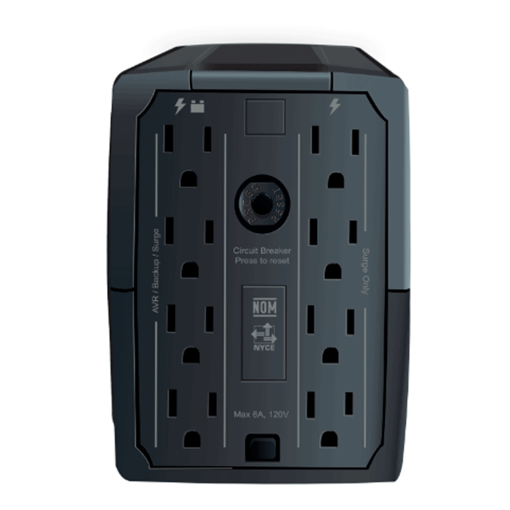 UPS INTERACTIVA 750VA CDP R-UPR758 375WATTS  8-TOMAS 120VAC