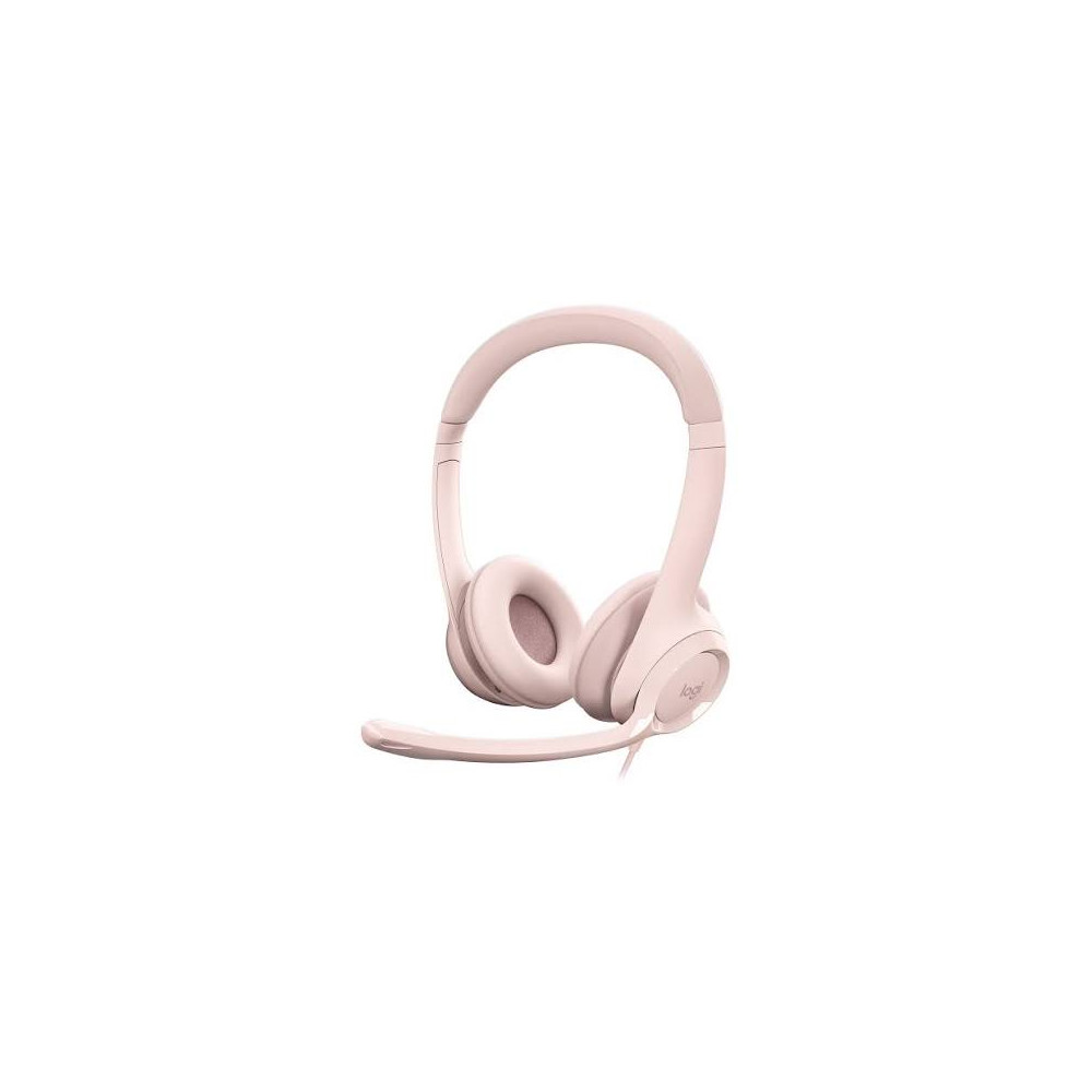 AUDIFONO DIADEMA LOGITECH H390 ROSADO USB-A / MIC CANCELACION DE RUIDO 100KHZ HEADSET