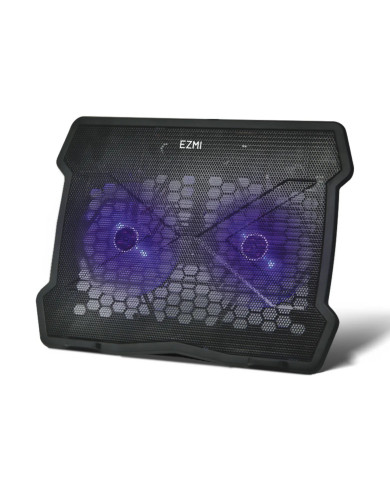 COOLING FAN EZMI DCX-A11 15,6"  2FAN LED AZUL 2USB REGULABLE