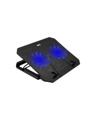 COOLING FAN EZMI DCX-A11 15,6"  2FAN LED AZUL 2USB REGULABLE