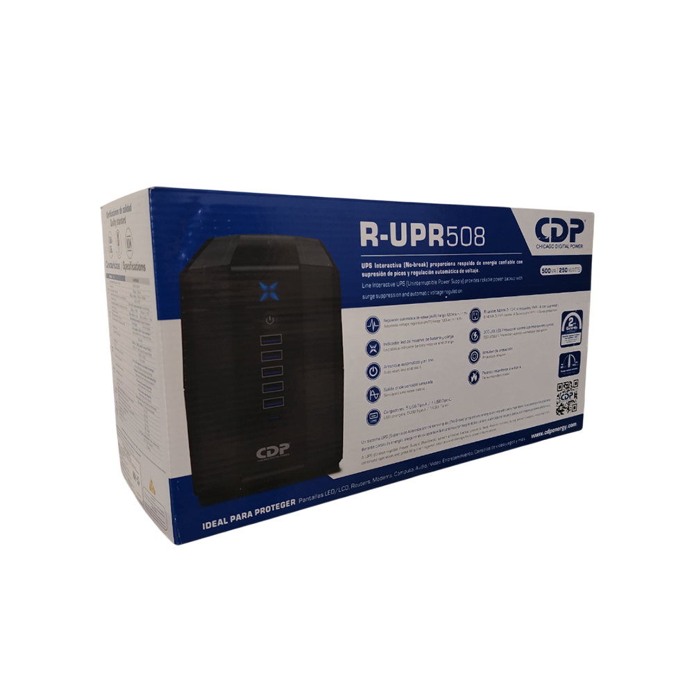 UPS CDP R-UPR 508 500VA-240W 4 SALIDAS INTERACTIVO