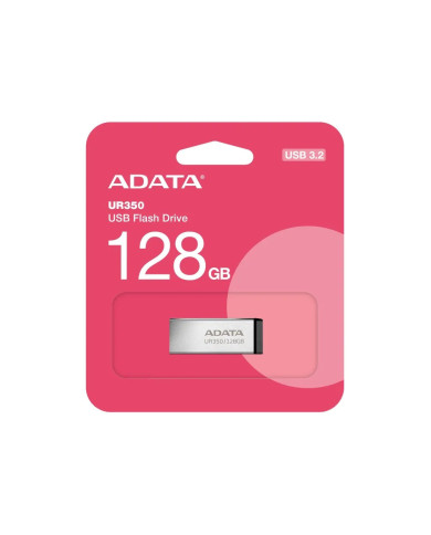 PENDRIVE ADATA 128GB UR350 PLATEADO METALICO USB3.2 / UR350-128G-RSRBK