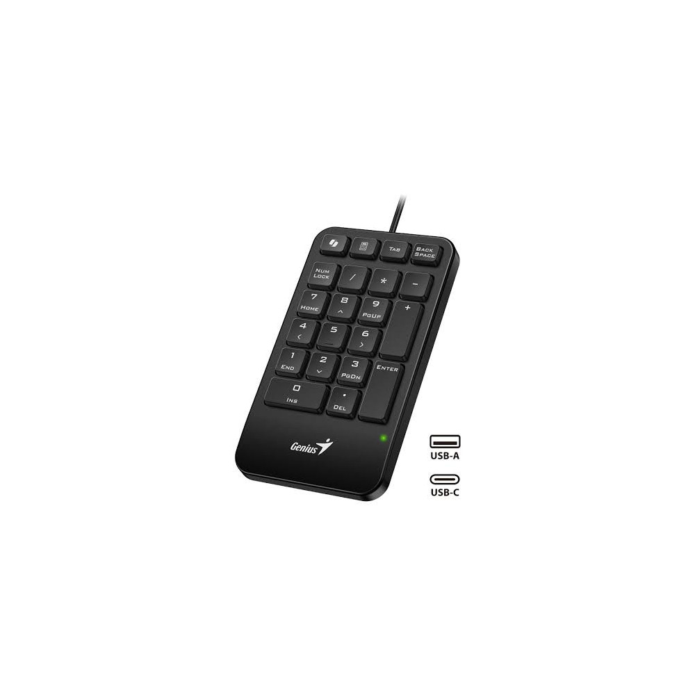 TECLADO NUMERICO NUMPAD 125 GENIUS TECLADO USB-C/USB-A SLIM SILENT + COPILOT