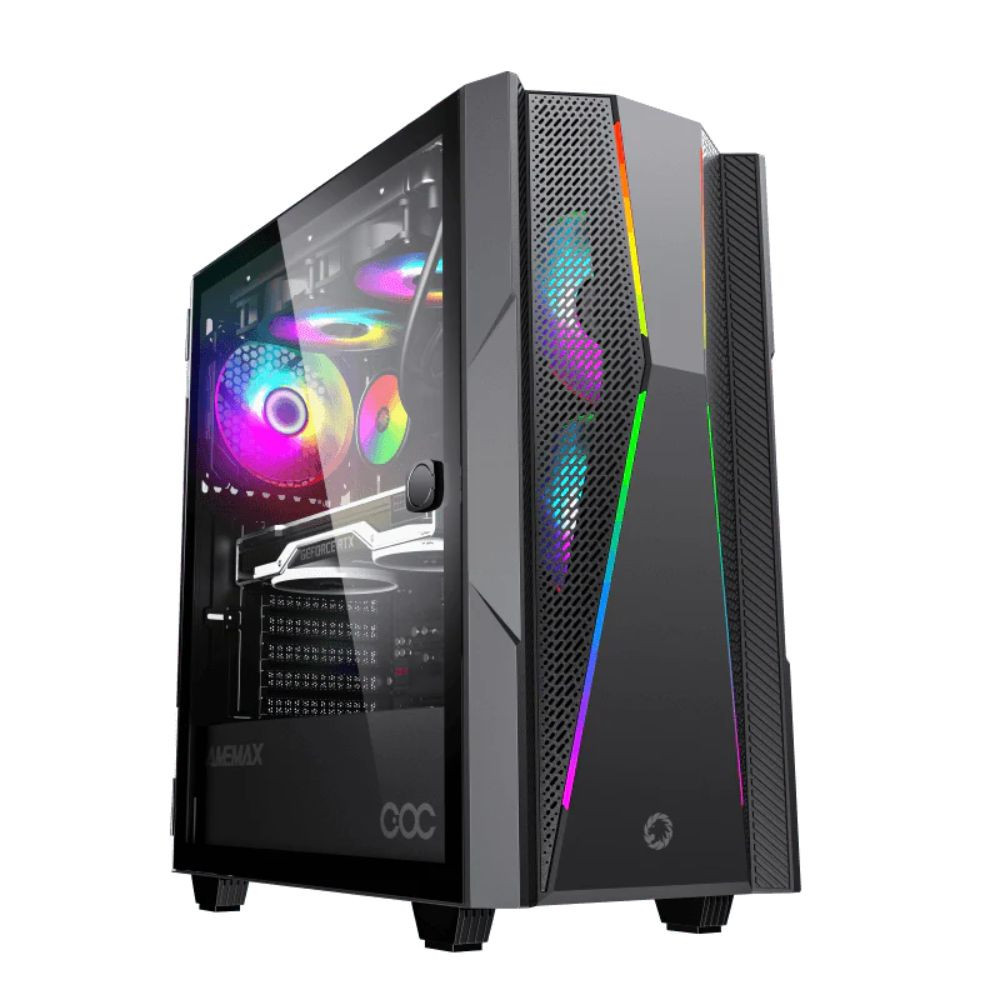 CASE GAMEMAX TYPHOON COC VIDRIO 360x210x440 MFG.A3610