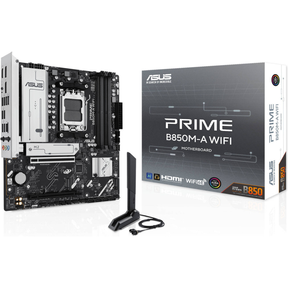 MAINBOARD ASUS PRIME B850M-A WIFI6E AM5 DDR5 PCLE 5.0 AI / 90MB1LN0-M0EAY0