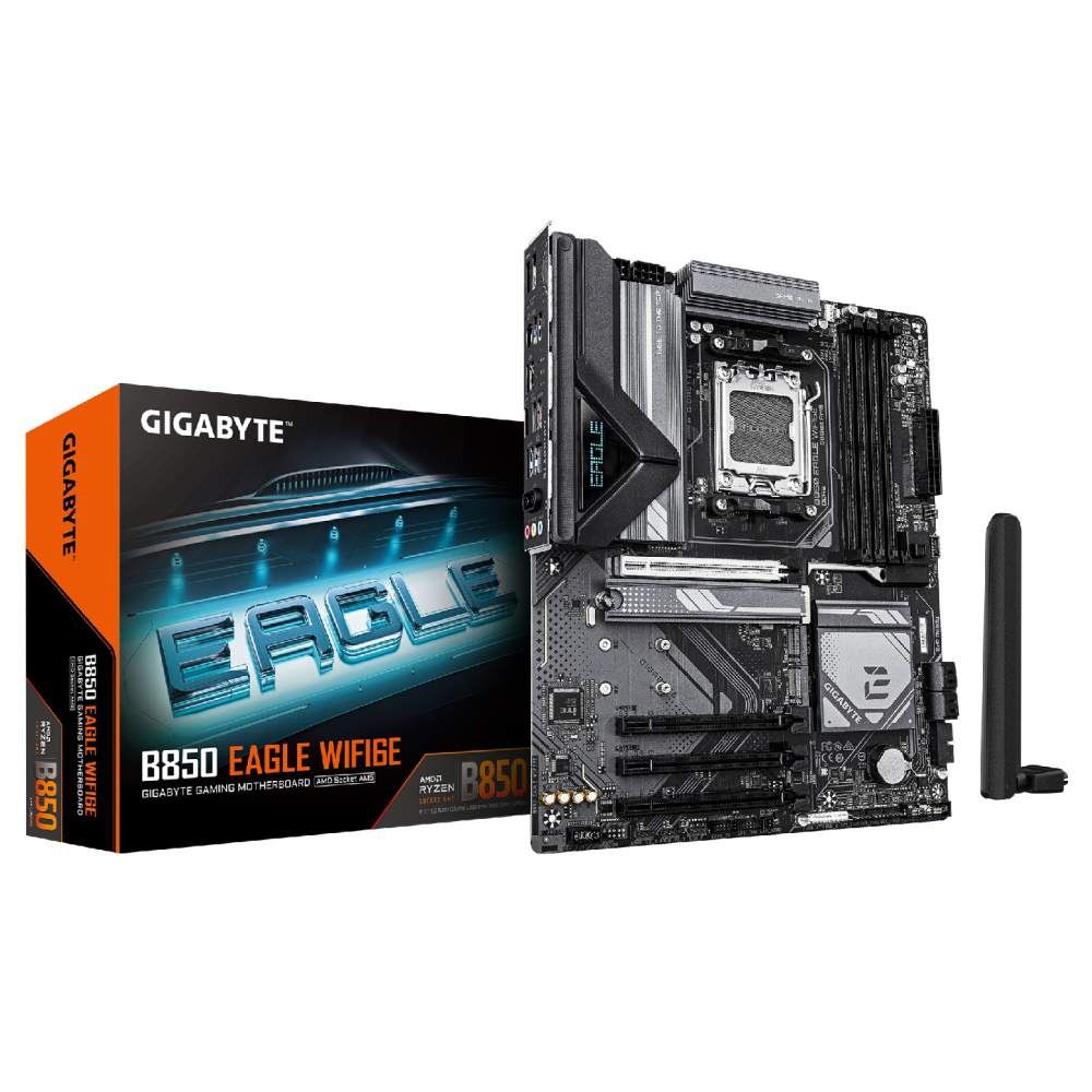 MAINBOARD GIGABYTE B850 EAGLE WIFI6E AMD AM5 DDR5 ATX PCIE 5.0 / 9MB85EGL6-00-G10