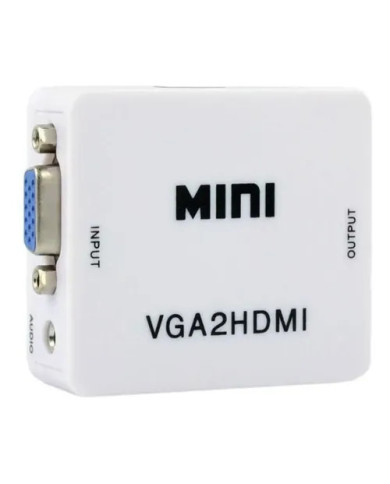 CONVERTIDOR VGA A HDMI NITRON BLANCO FHD 1080P / 01-02-002