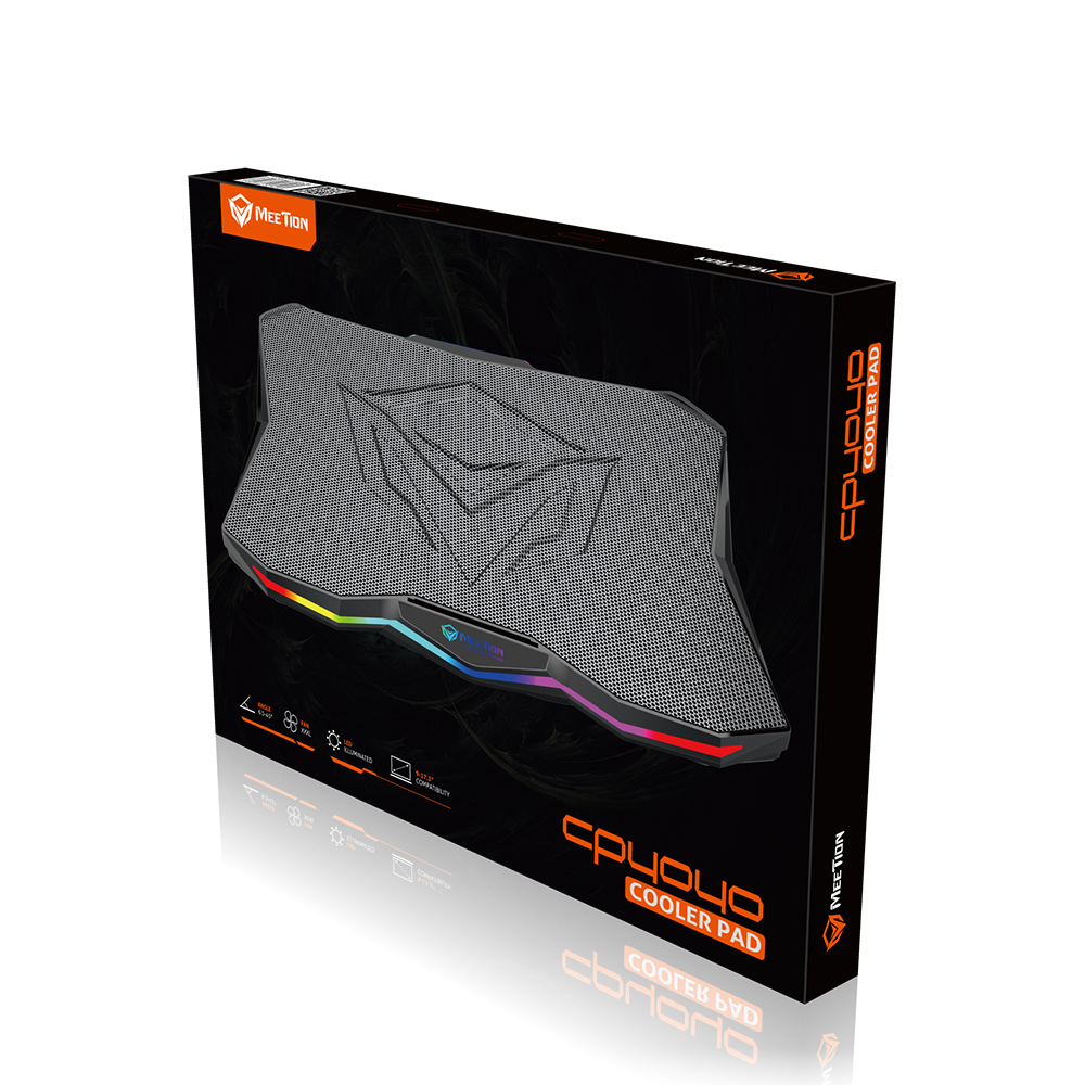 COOLING PAD MEETION MT-CP4040 RGB NEGRO FAN XXXL 2USB 9-17 405x300x26mm / 22-01-024
