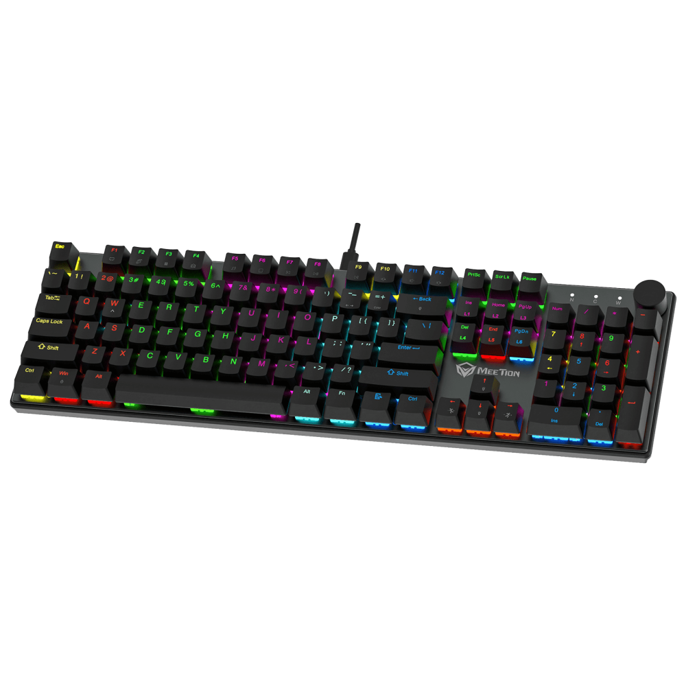 TECLADO MECANICO MEETION MT-MK009 RD HOTSWAP MECH NEGRO