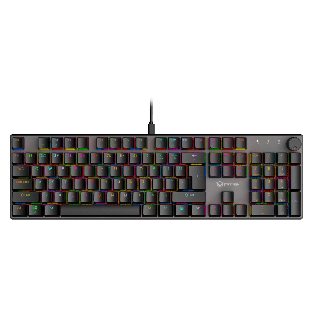 TECLADO MECANICO MEETION MT-MK009 RD HOTSWAP MECH NEGRO