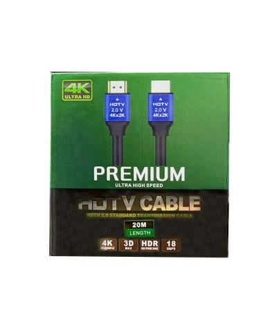 CABLE HDMI A HDMI 4K 20M ULTRA HIGH SPEED / 05-03-054